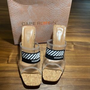 Cape Robbin block heel mules